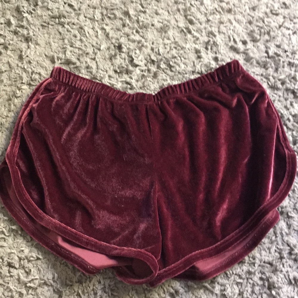 Brandy Melville velvet shorts